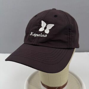 Kapalua Resort Hat Black Hook & Loop Strapback Maui Hawaii Lightweight Imperial